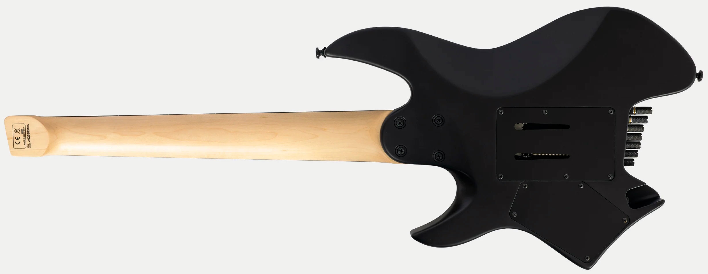 Sire Larry Carlton X6 Headless 7c 2h Trem Rw - Black Satin - Multi-scale gitaar - Variation 1