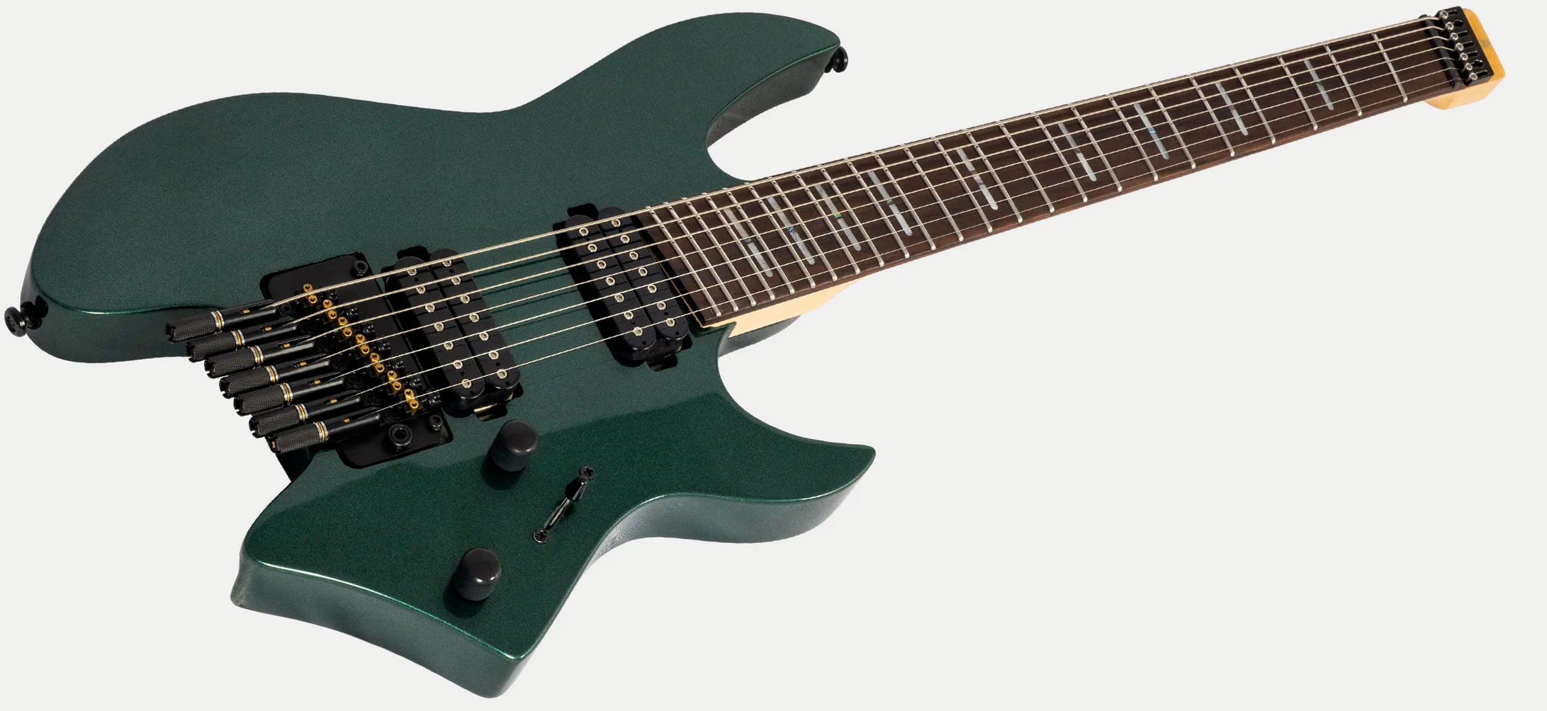 Sire Larry Carlton X6 Headless 7c Multiscale 2h Trem Rw - Metallic Green - Multi-scale gitaar - Variation 2