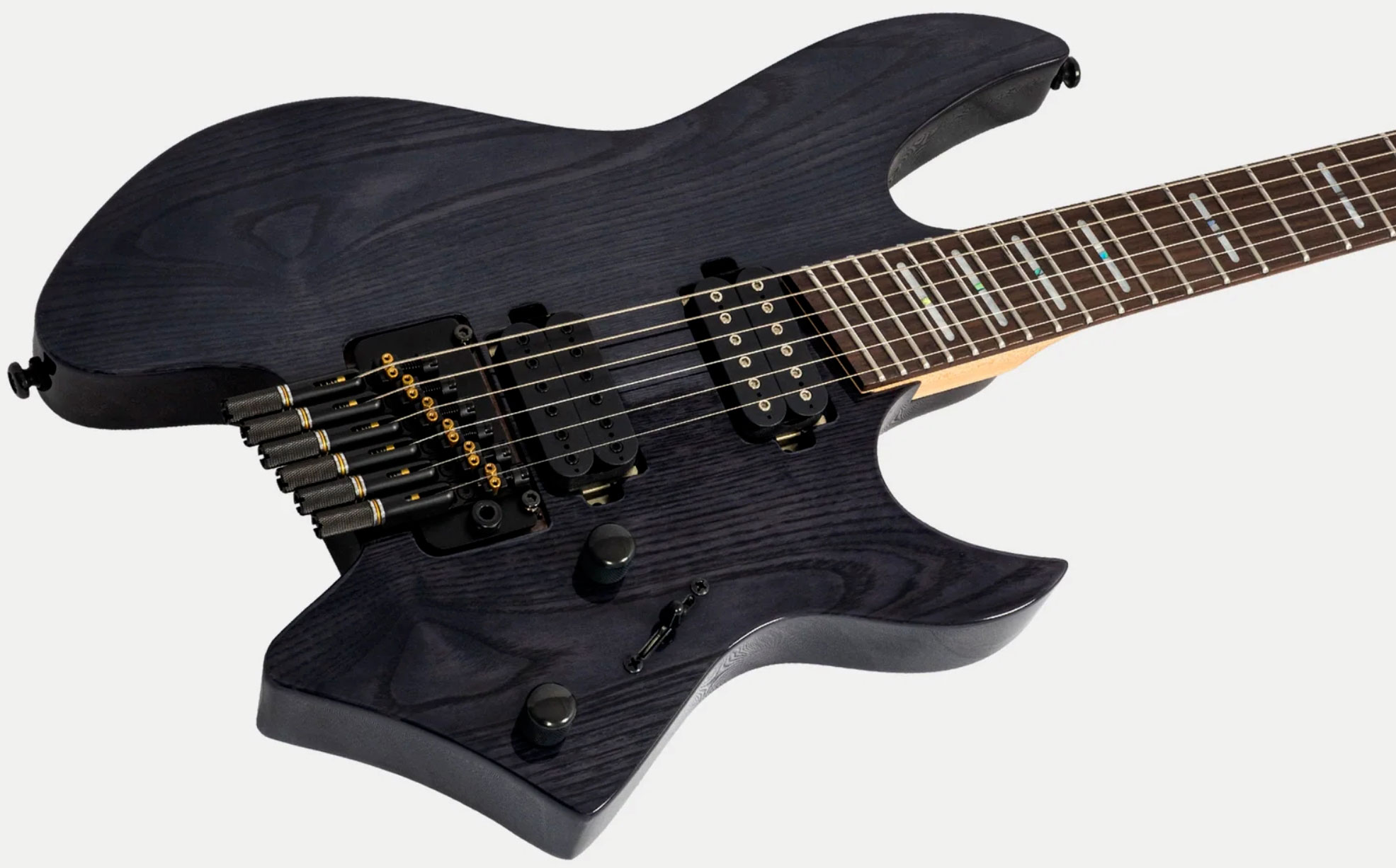 Sire Larry Carlton X6 Headless Multiscale 2h Trem Rw - Transparent Black - Multi-scale gitaar - Variation 2