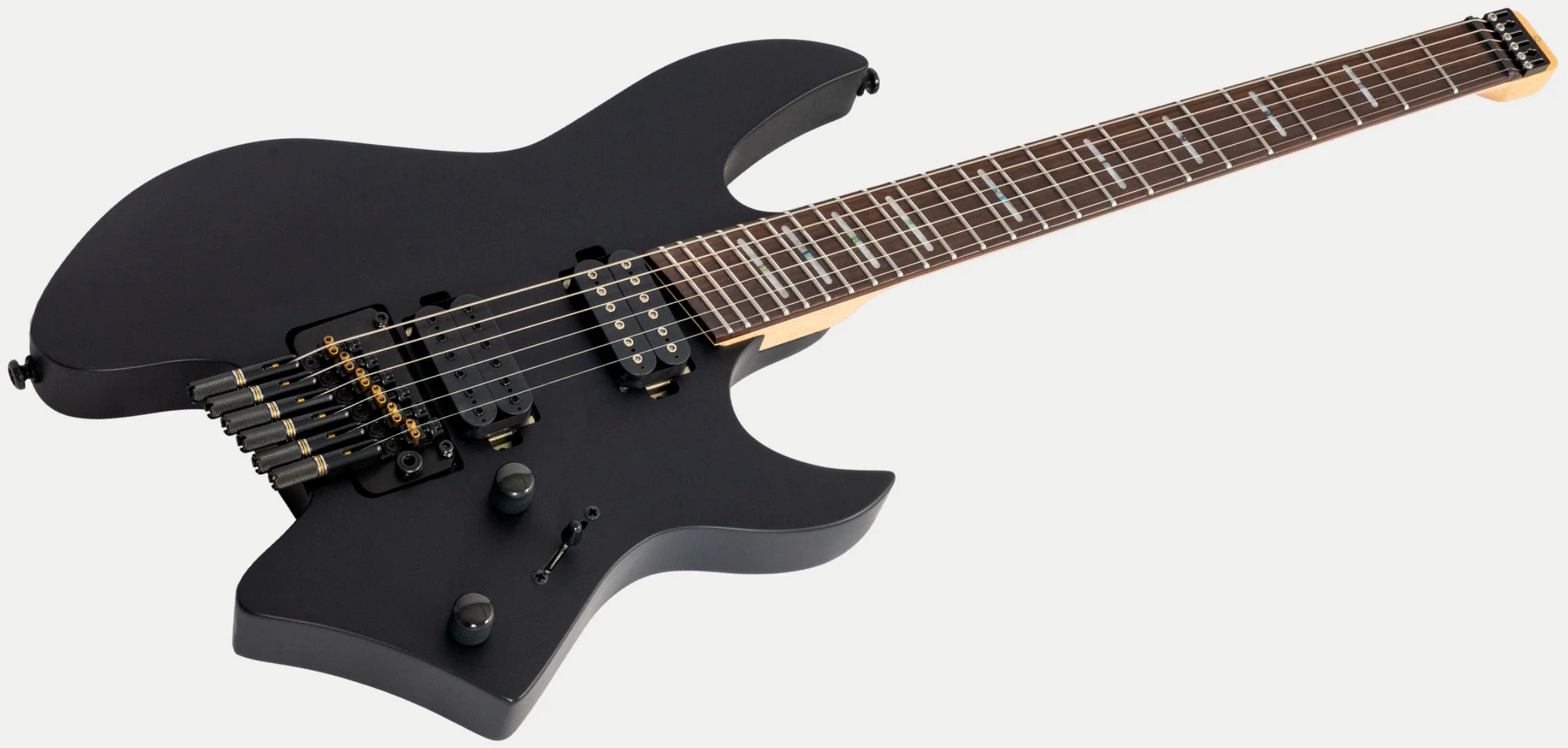 Sire Larry Carlton X6 Headless Multiscale 2h Trem Rw - Black Satin - Multi-scale gitaar - Variation 2