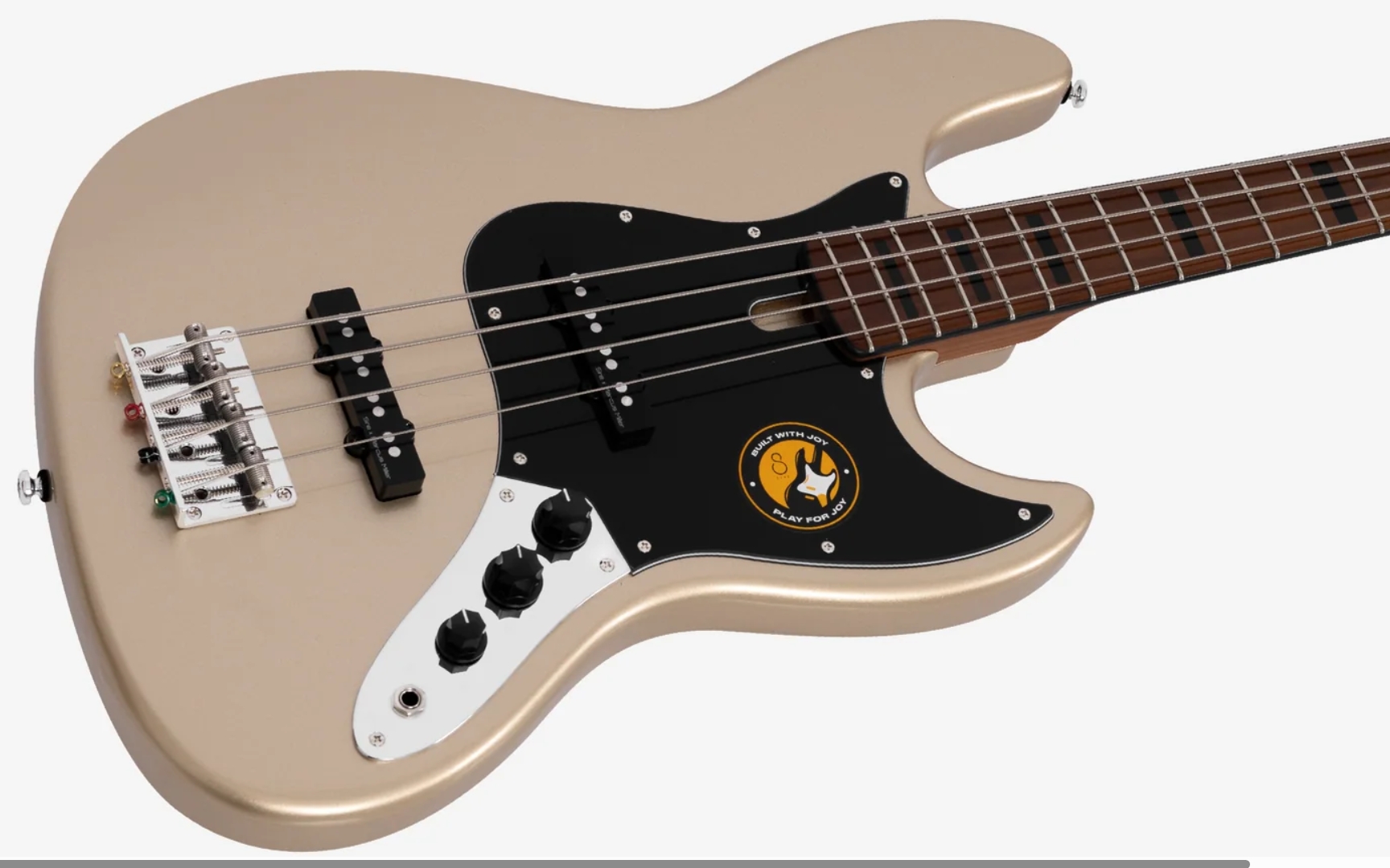 Sire Marcus Miller V5 4st Lh Gaucher Mn - Champagne Gold Metallic - Solid body elektrische bas - Variation 2