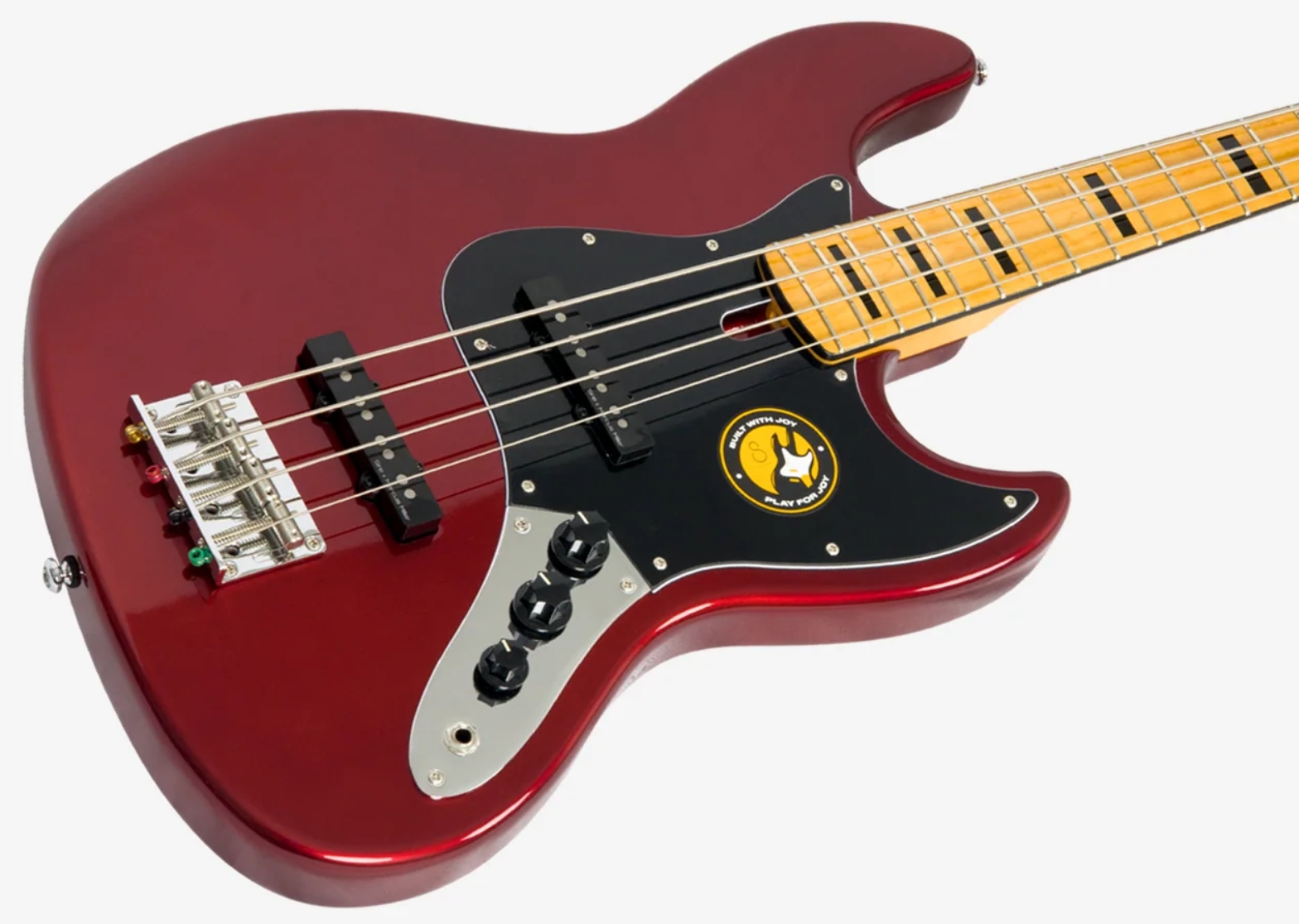 Sire Marcus Miller V5 4st Lh Gaucher Mn - Candy Apple Red - Solid body elektrische bas - Variation 2