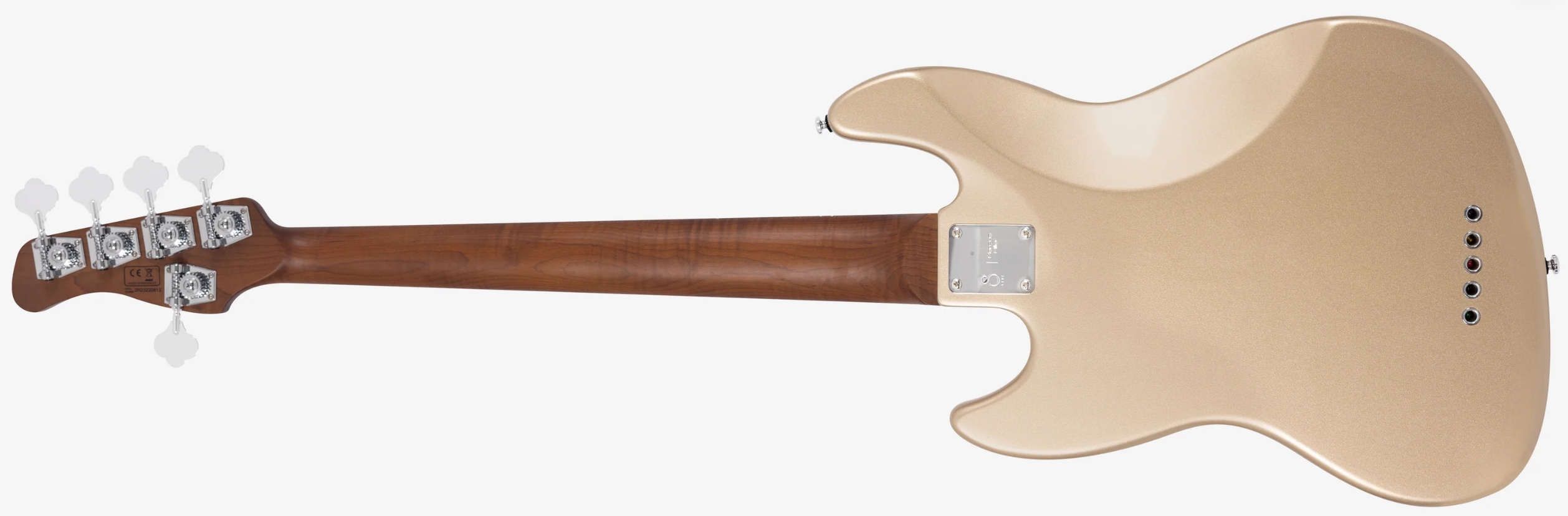 Sire Marcus Miller V5 5st Lh 5c Gaucher Mn - Champagne Gold Metallic - Solid body elektrische bas - Variation 1