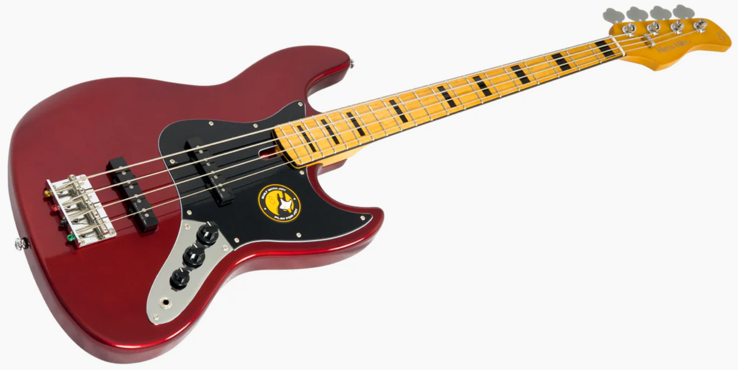Sire Marcus Miller V5 Alder 4st Mn - Candy Apple Red - Solid body elektrische bas - Variation 2