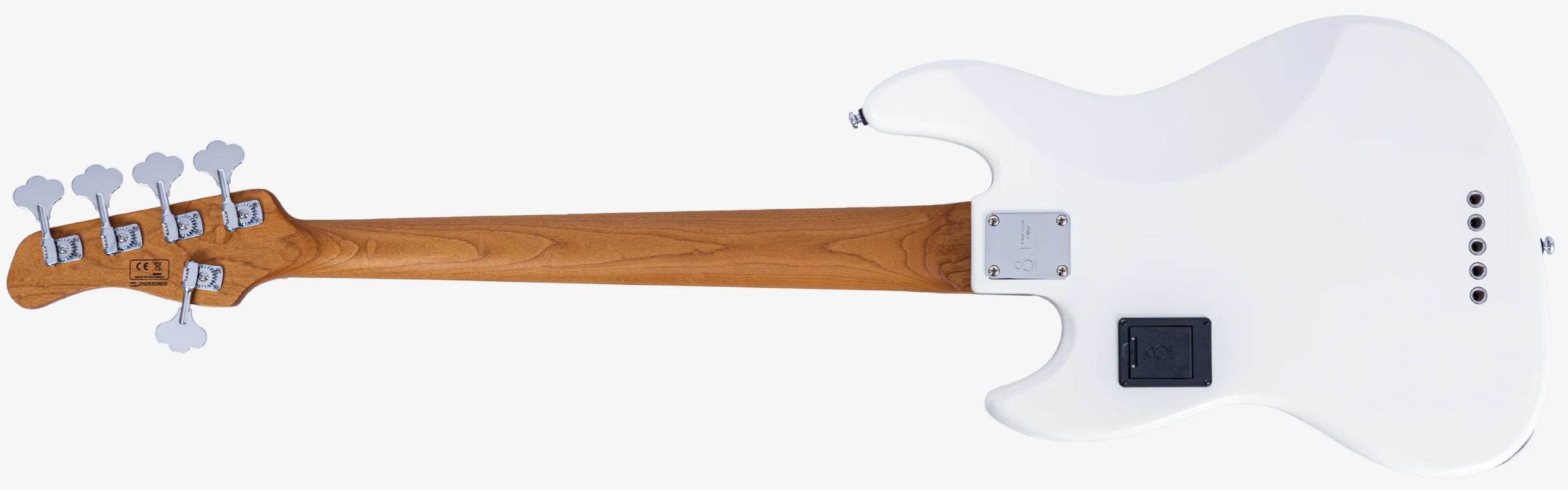 Sire Marcus Miller V7 Alder 2nd Gen 5st 5c Active Eb - Antique White - Solid body elektrische bas - Variation 1