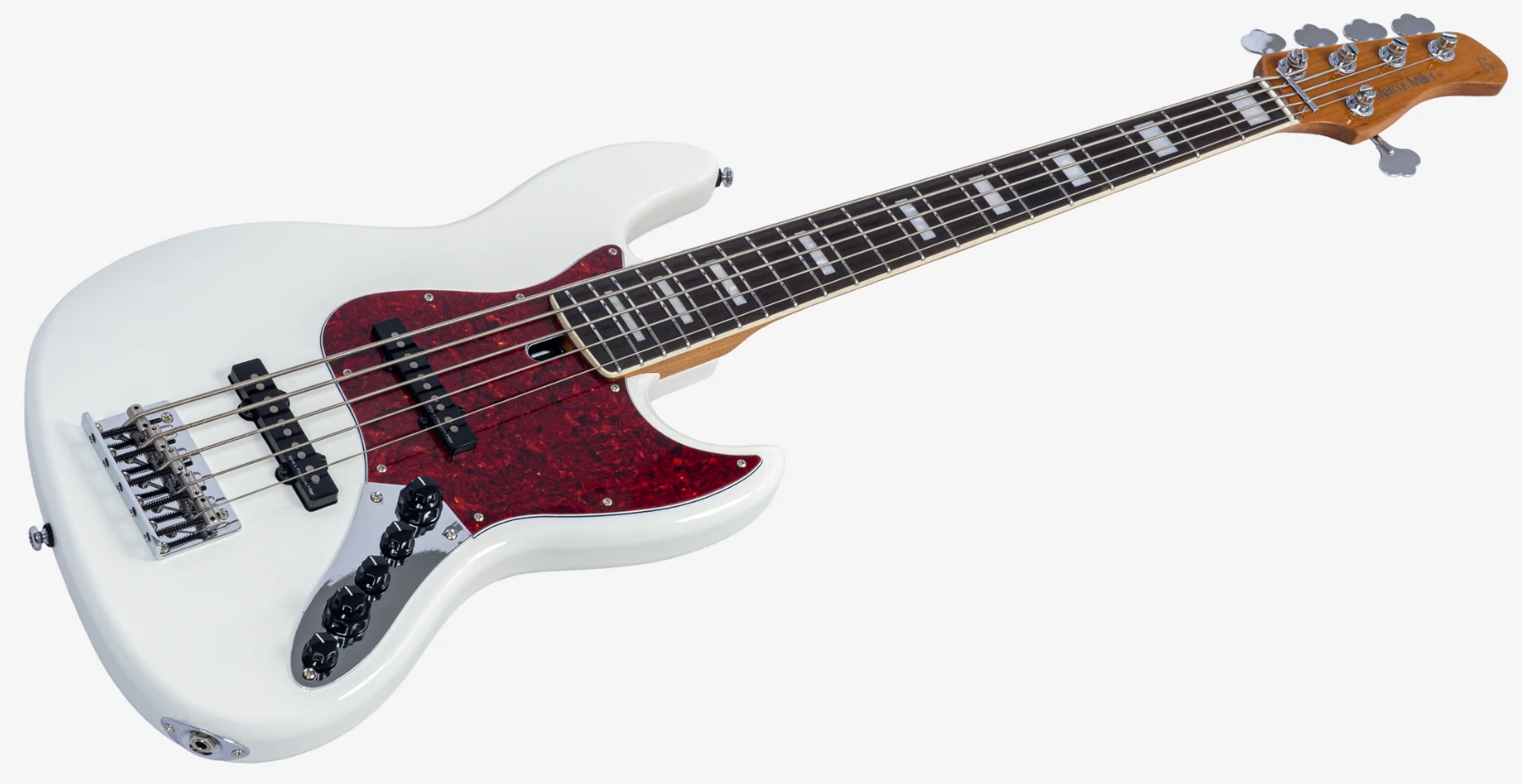 Sire Marcus Miller V7 Alder 2nd Gen 5st 5c Active Eb - Antique White - Solid body elektrische bas - Variation 2
