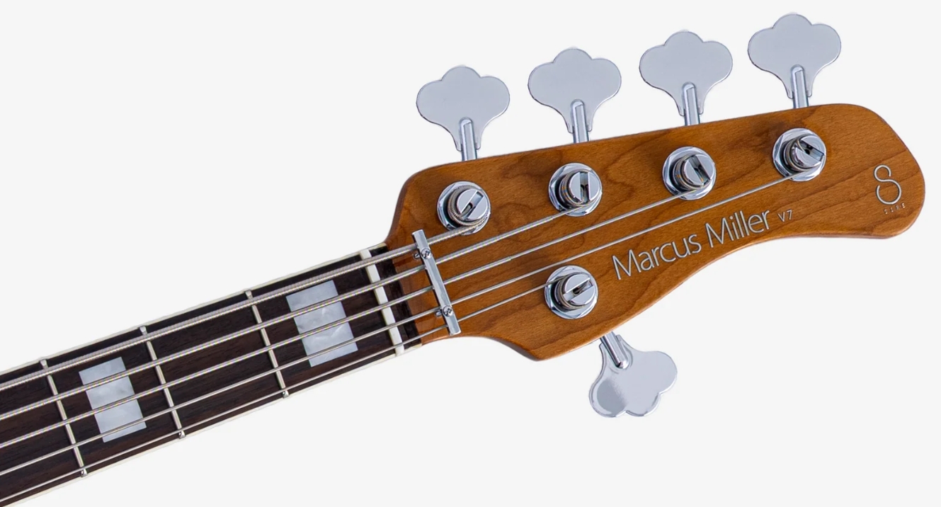 Sire Marcus Miller V7 Alder 2nd Gen 5st 5c Active Eb - Antique White - Solid body elektrische bas - Variation 3