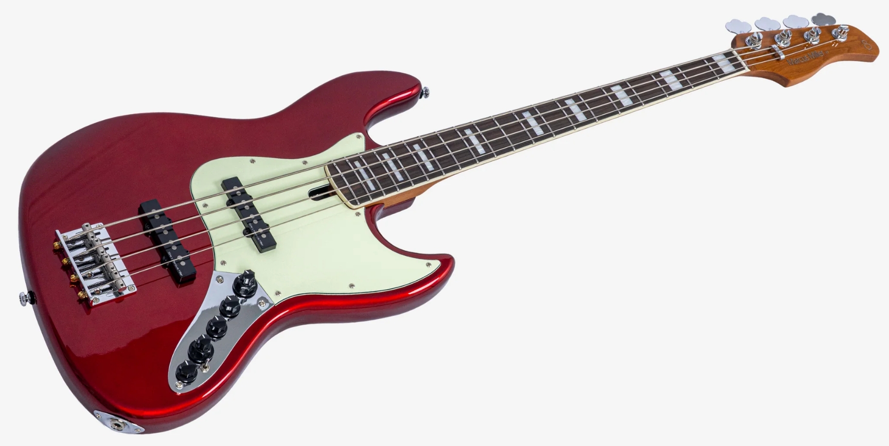 Sire Marcus Miller V7 Alder New Gen 4st 4c Active Eb - Candy Apple Red - Solid body elektrische bas - Variation 2