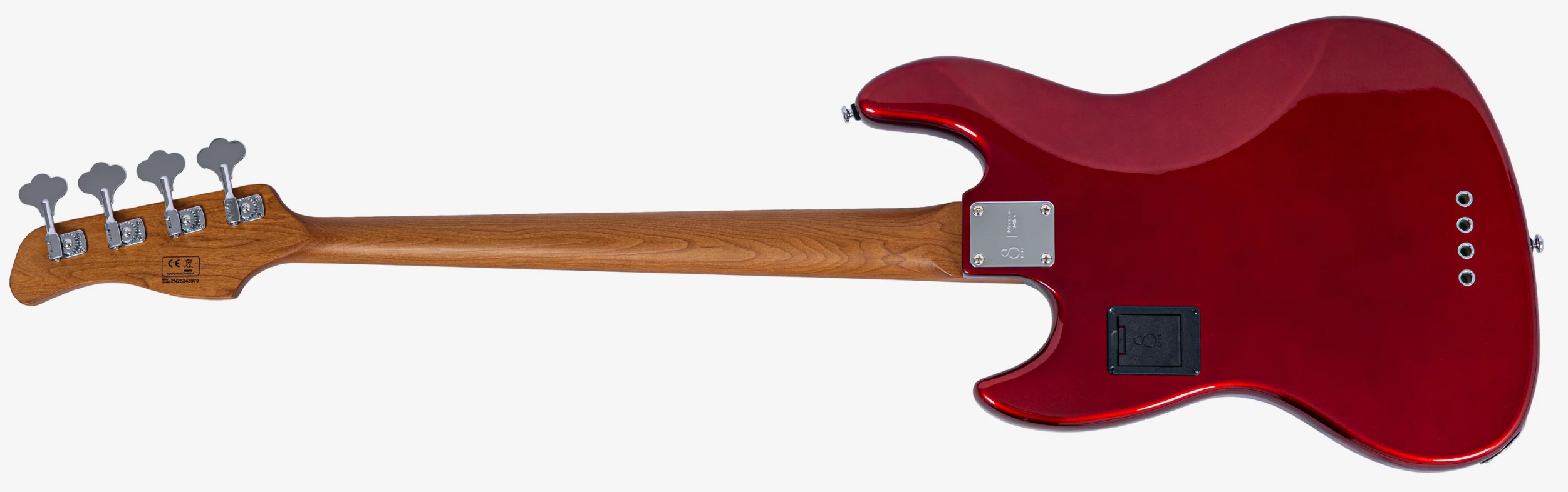 Sire Marcus Miller V7 Alder New Gen 4st Lh 4c Gaucher Active Eb - Candy Apple Red - Solid body elektrische bas - Variation 1