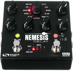 Reverb/delay/echo effect pedaal Source audio NEMESIS ADT DELAY