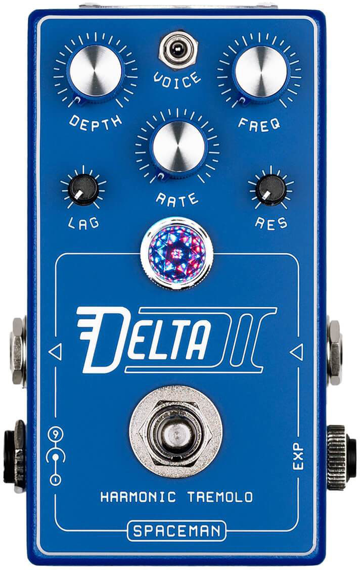 Spaceman Effects Delta Ii Harmonic Tremolo Blue - Modulation/chorus/flanger/phaser en tremolo effect pedaal - Main picture