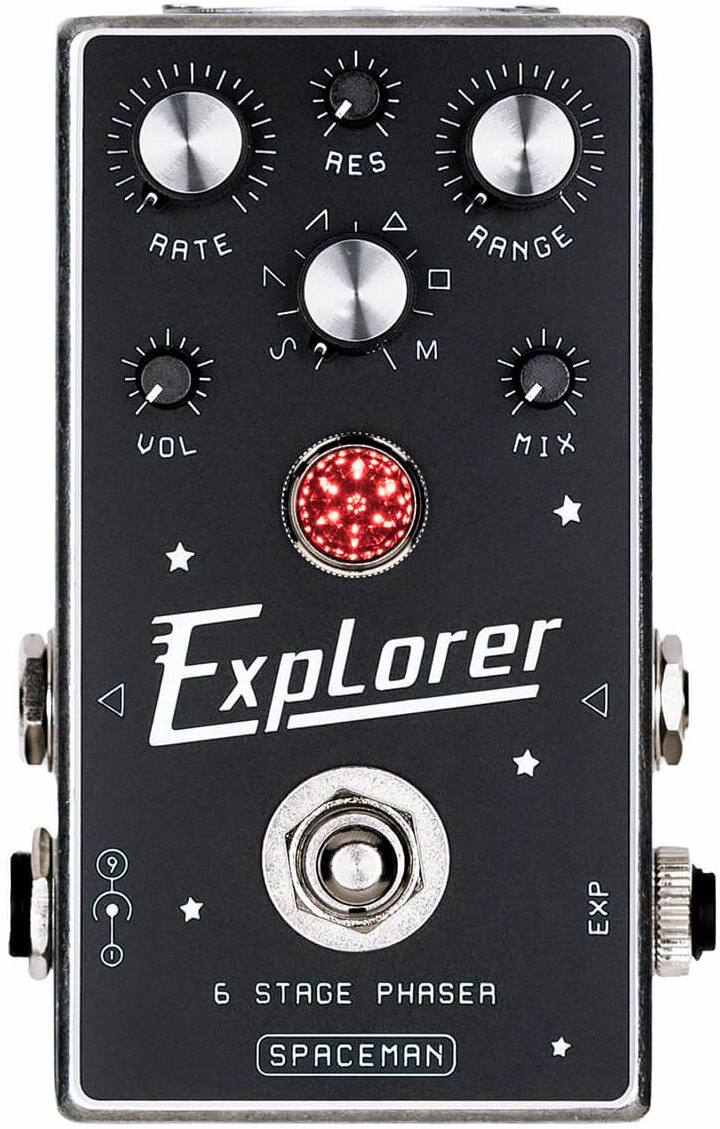 Spaceman Effects Explorer 6 Stage Phaser Silver - Modulation/chorus/flanger/phaser en tremolo effect pedaal - Main picture