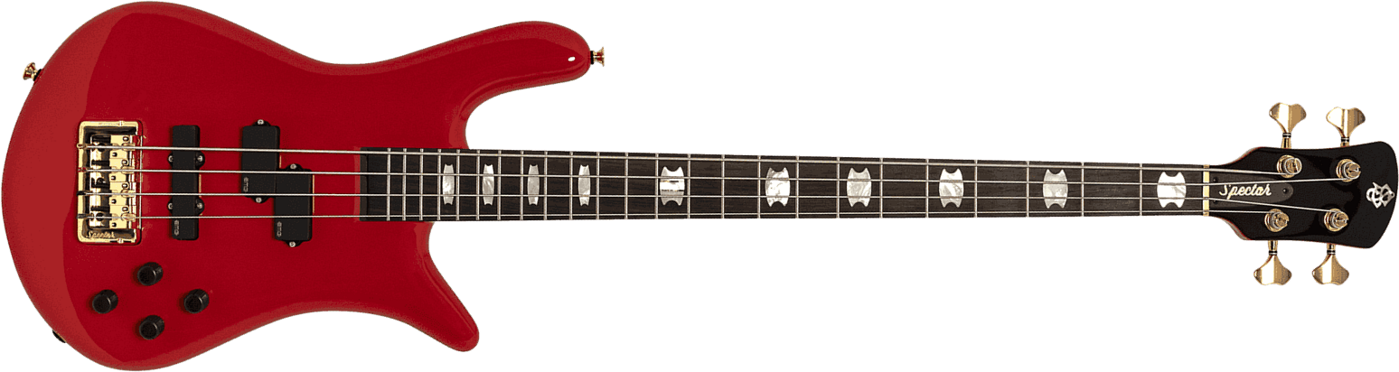 Spector Euro Serie Classic 4 Rw - Solid Red Gloss - Solid body elektrische bas - Main picture