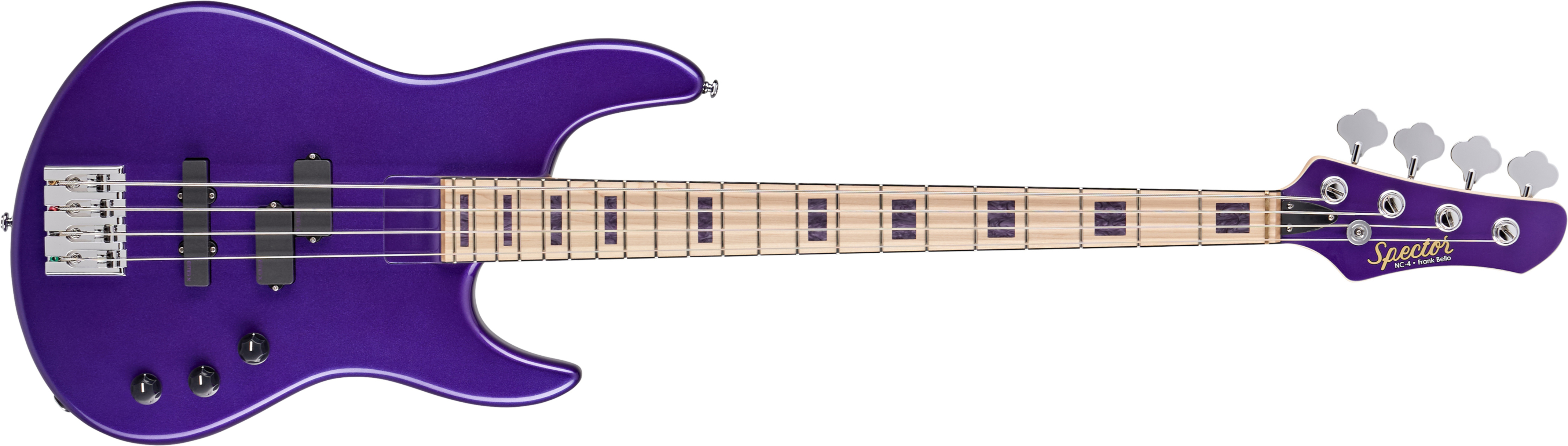 Spector Icon 4 Frank Bello Signature Mn - Purple - Solid body elektrische bas - Main picture