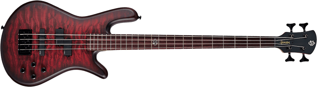 Spector Ns Pulse Ii 4c Active Emg Eb - Black Cherry Matte - Solid body elektrische bas - Main picture