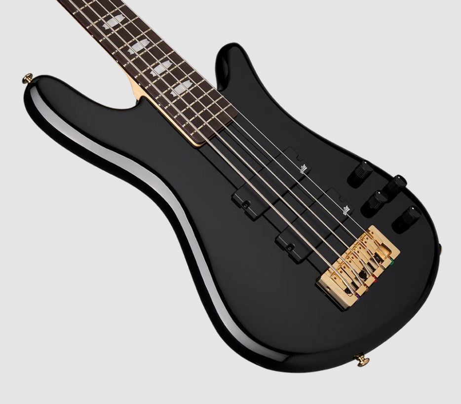 Spector Icon Ns-2 Bolt-on 5-cordes Rw - Black Gloss - Solid body elektrische bas - Variation 1