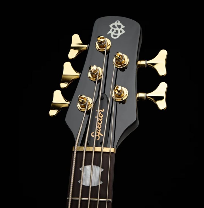 Spector Icon Ns-5 Neck-thru 5-cordes Rw - Black And Blue - Solid body elektrische bas - Variation 1