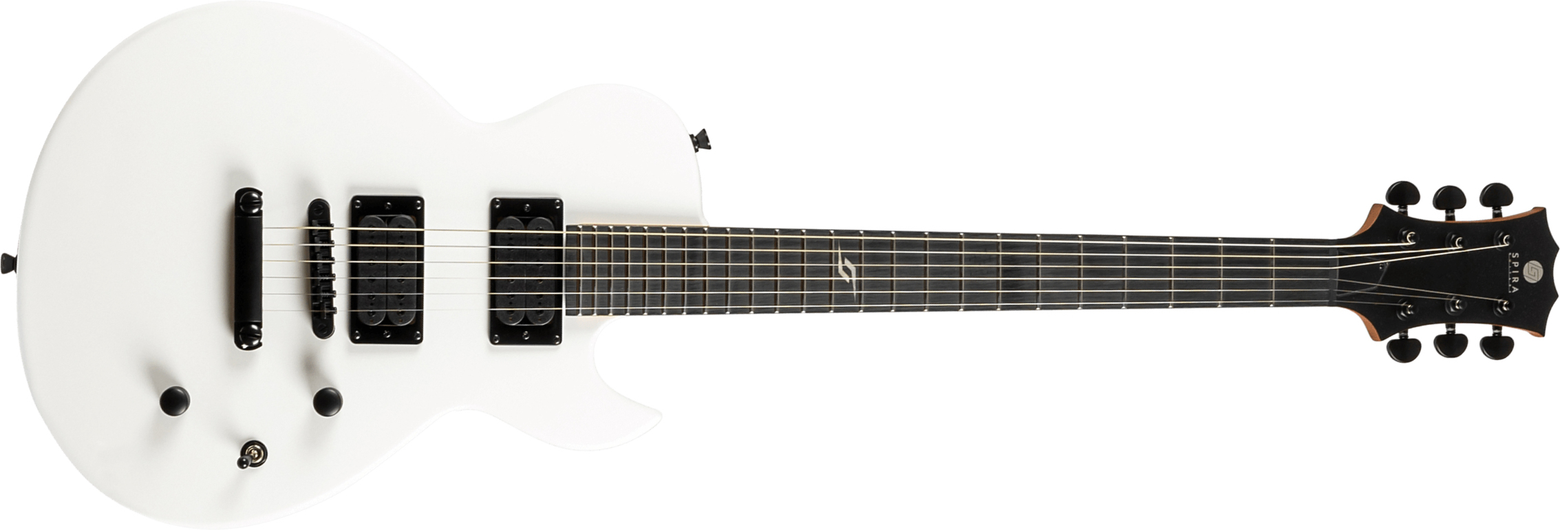 Spira Guitars L400 Mhw 2h Ht Eb - White Satin - Metalen elektrische gitaar - Main picture