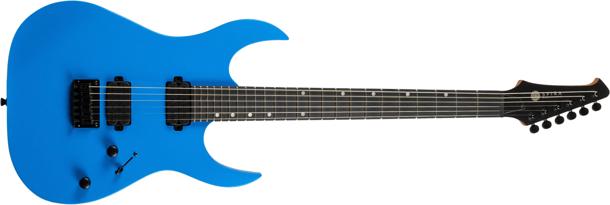 Spira Guitars S400 Mbl 2h Ht Eb - Blue Satin - Metalen elektrische gitaar - Main picture