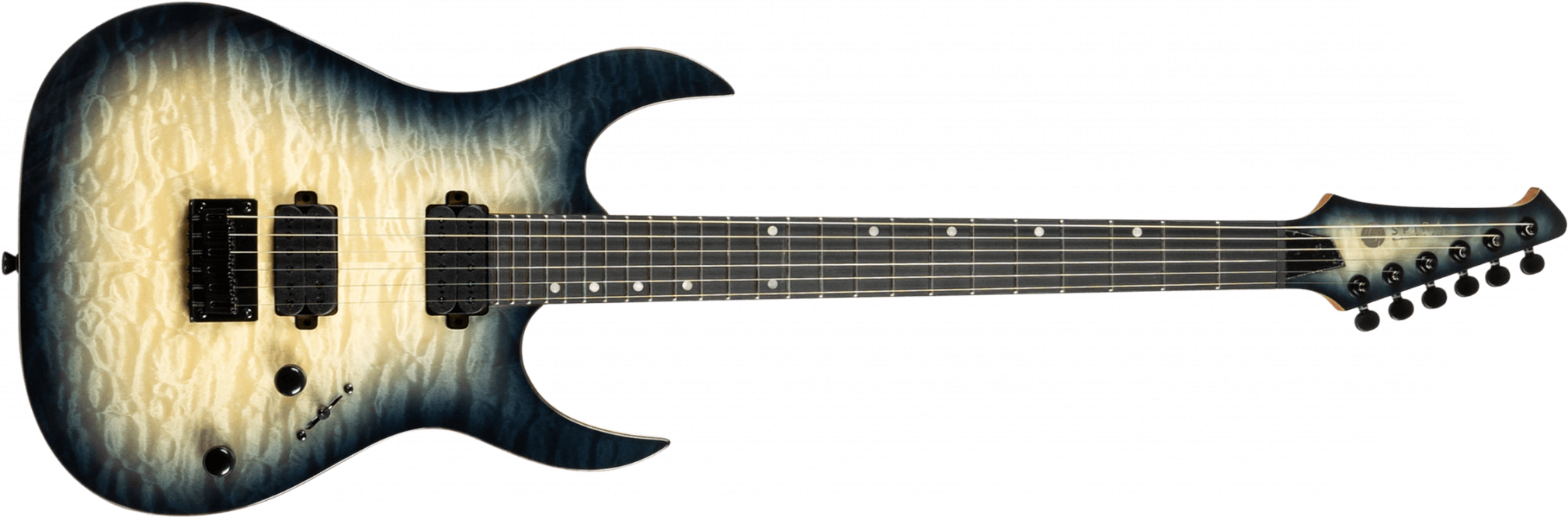 Spira Guitars S500q Gye E 2h Ht Eb - Trans Grey - Metalen elektrische gitaar - Main picture