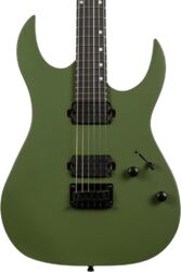 Metalen elektrische gitaar Spira guitars S-400 MGR - Satin dark green