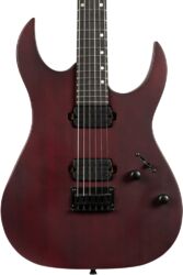 Metalen elektrische gitaar Spira guitars S-400 MWR - Satin wine red