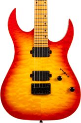Elektrische gitaar in strat vorm Spira guitars S-500 QFB - Fireburst