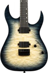 Metalen elektrische gitaar Spira guitars S-500Q GYE E - Trans grey