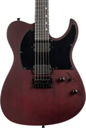 Metalen elektrische gitaar Spira guitars T-400 MWR - Satin Wine Red