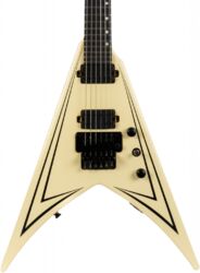 Metal elektrische gitaar Spira guitars V-420 AWH - ANTIQUE WHITE STRIPE