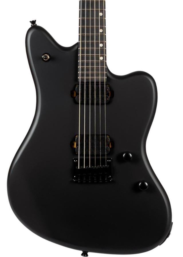 Bariton elektrische gitaar Spira guitars J-400 MBK Baritone - black satin
