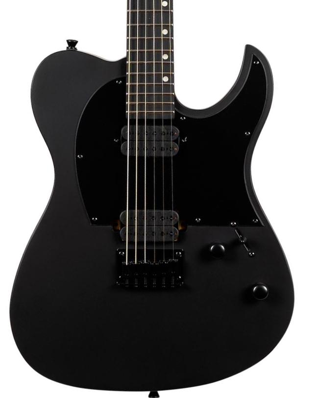 Bariton elektrische gitaar Spira guitars T-400 MBK Baritone - black satin