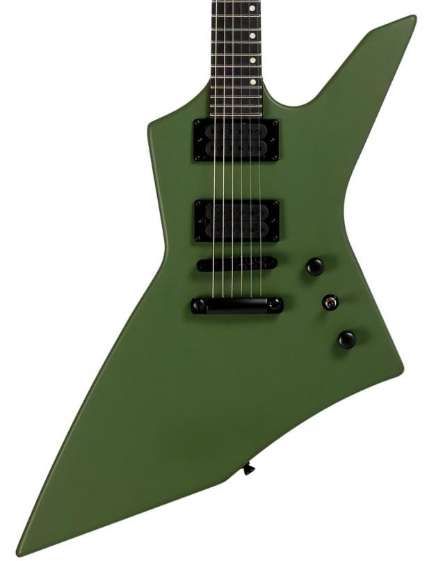 Metal elektrische gitaar Spira guitars X-400 MGR - Satin green
