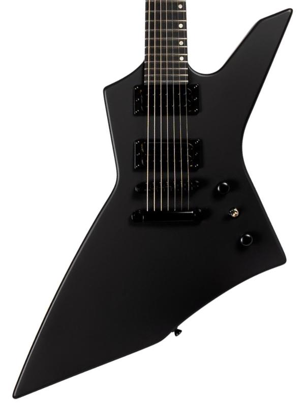 Metal elektrische gitaar Spira guitars X-407 MGR 7-String - black satin
