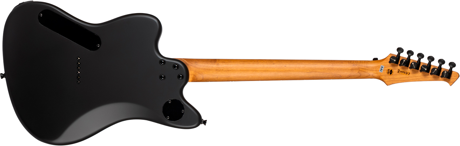 Spira Guitars J400 Mbk 2h Ht Rw - Black Satin - Double cut gitaar - Variation 1