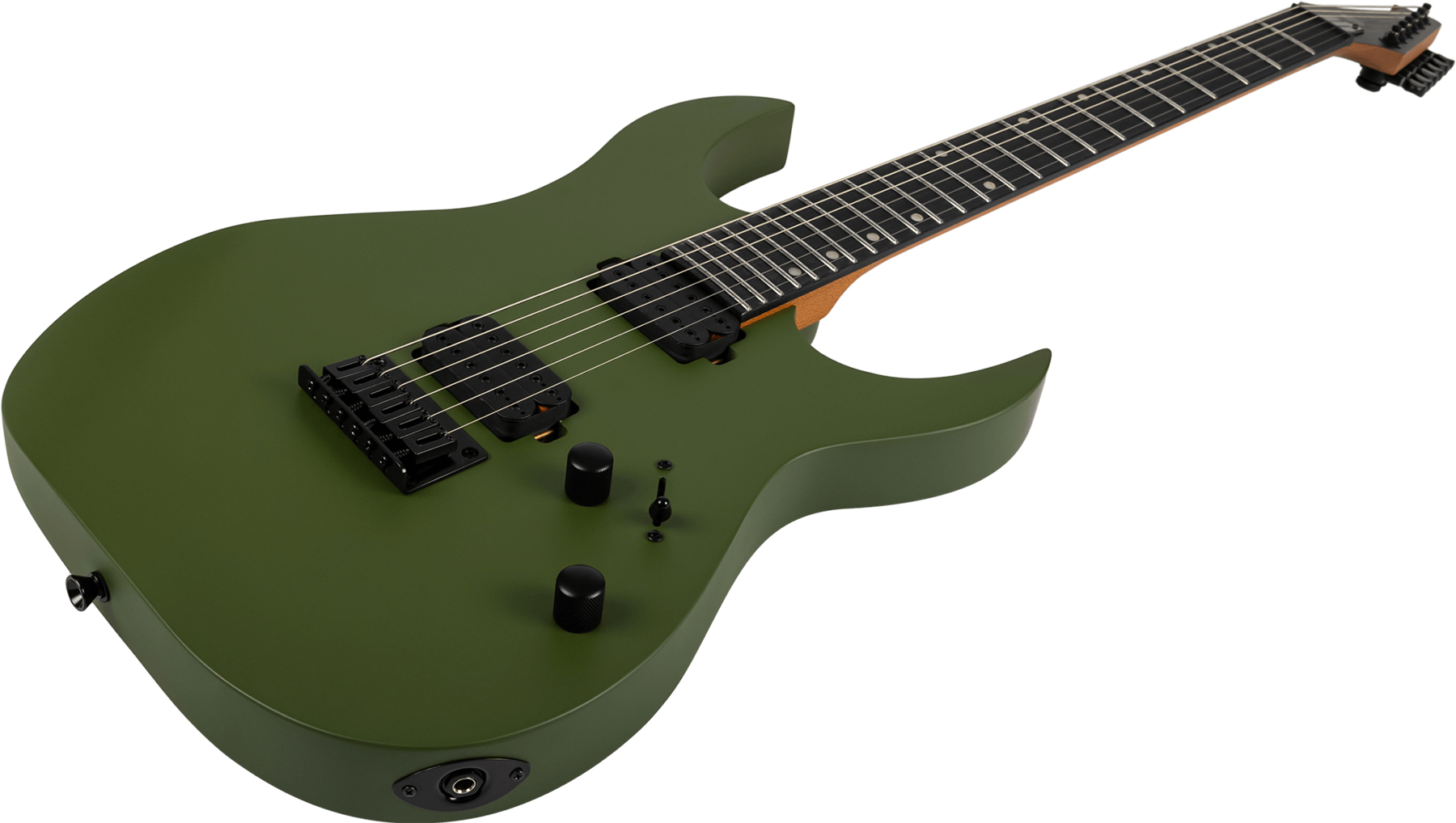 Spira Guitars S400 Mgr 2h Ht Eb - Satin Dark Green - Metalen elektrische gitaar - Variation 2