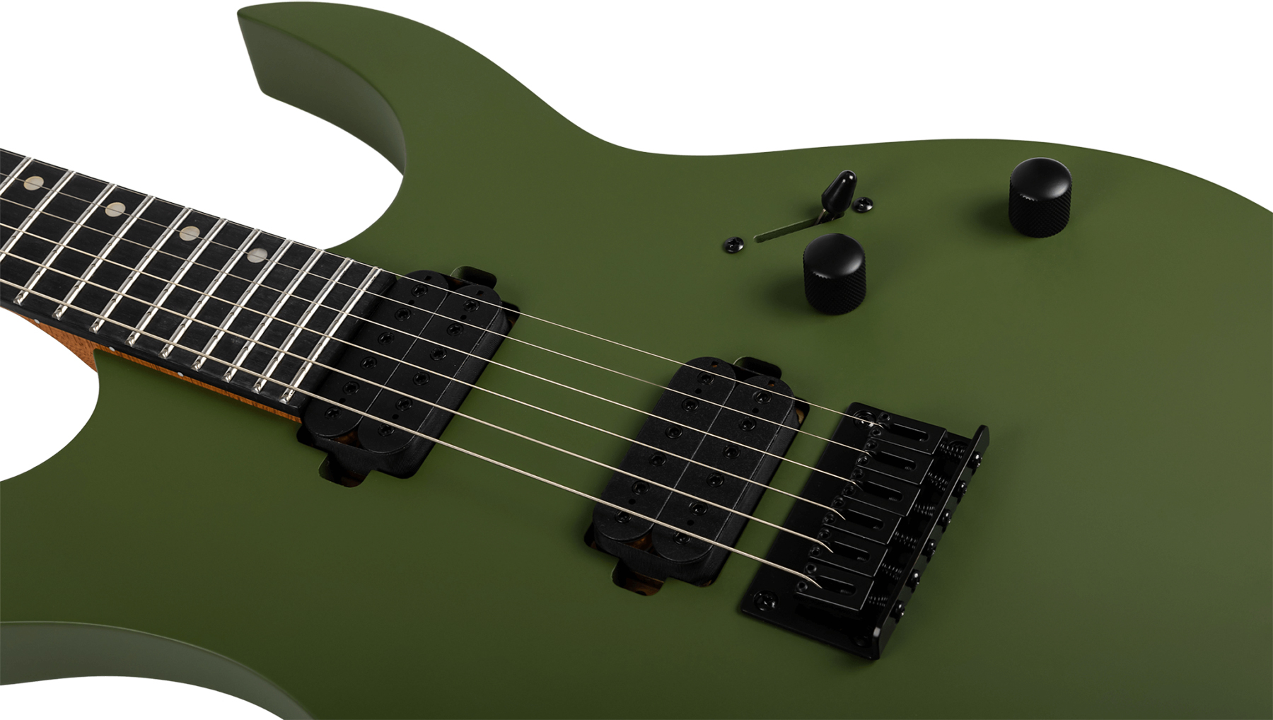 Spira Guitars S400 Mgr 2h Ht Eb - Satin Dark Green - Metalen elektrische gitaar - Variation 3