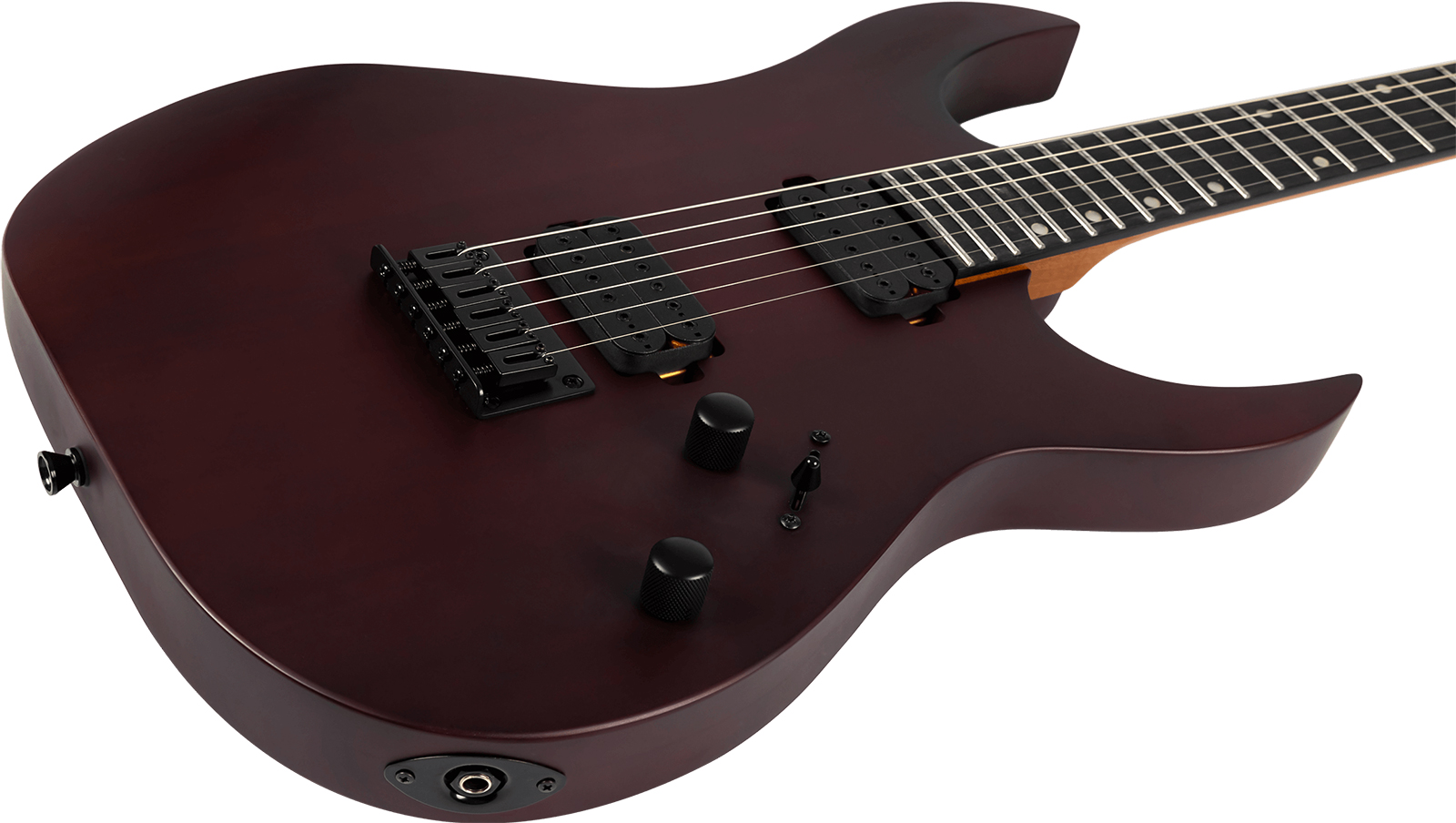 Spira Guitars S400 Mwr 2h Ht Eb - Satin Wine Red - Metalen elektrische gitaar - Variation 2