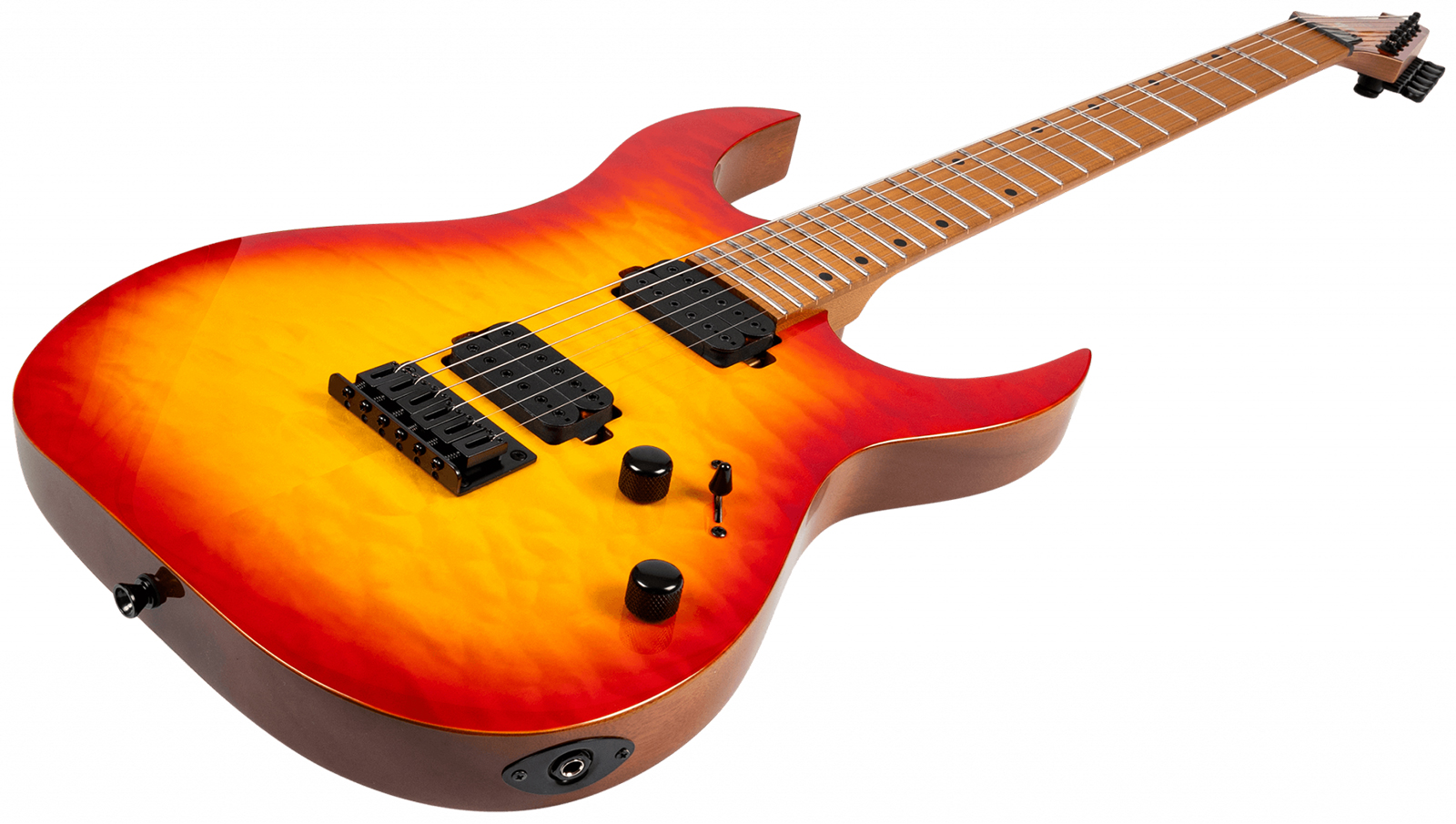Spira Guitars S500 Qfb 2h Ht Mn - Fireburst - Elektrische gitaar in Strat vorm - Variation 2