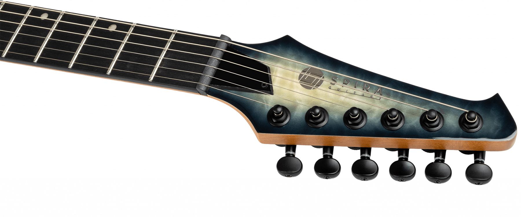 Spira Guitars S500q Gye E 2h Ht Eb - Trans Grey - Metalen elektrische gitaar - Variation 5