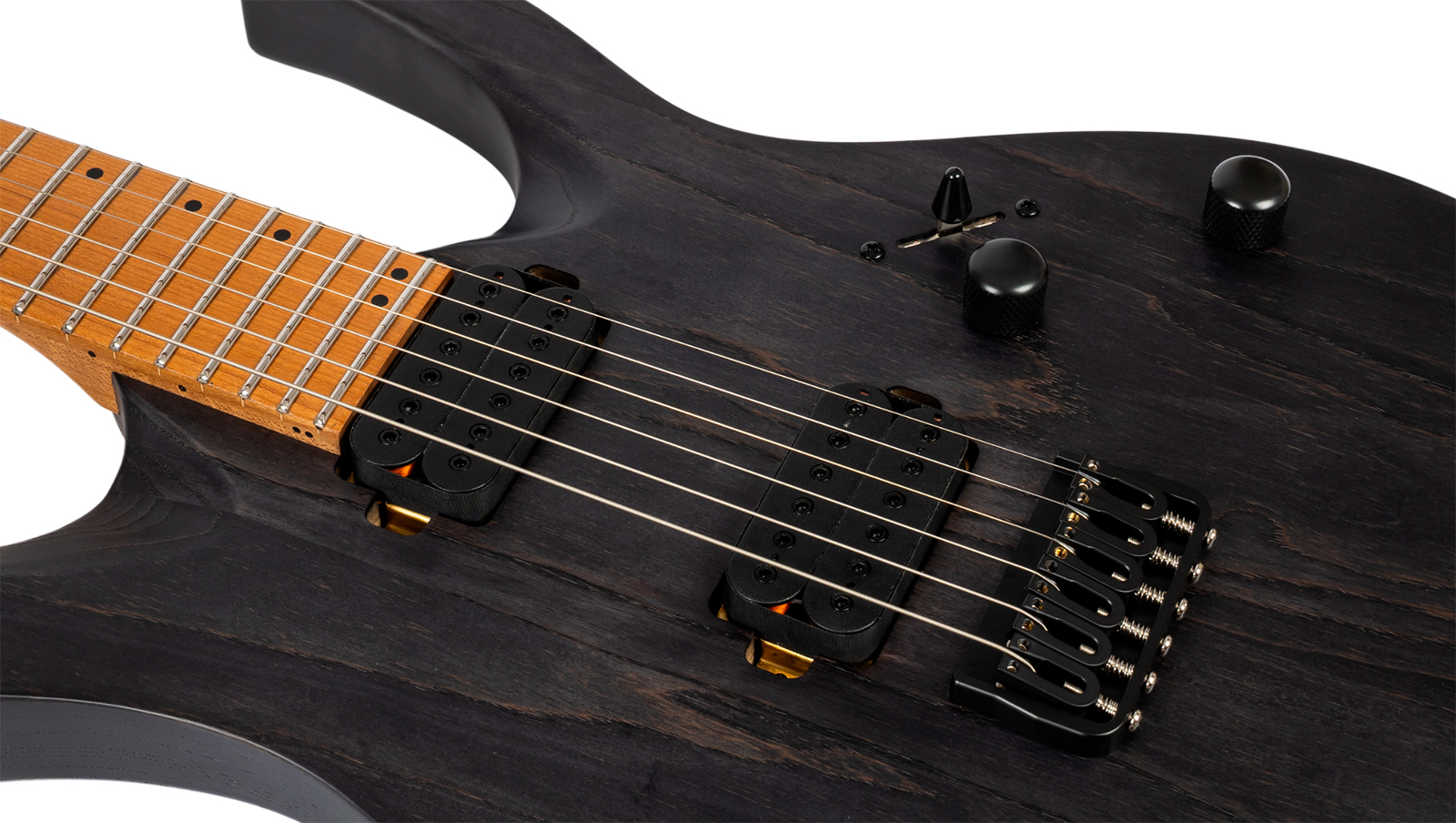 Spira Guitars S600 Agy 2h Ht Eb - Stained Dark Grey - Elektrische gitaar in Strat vorm - Variation 3