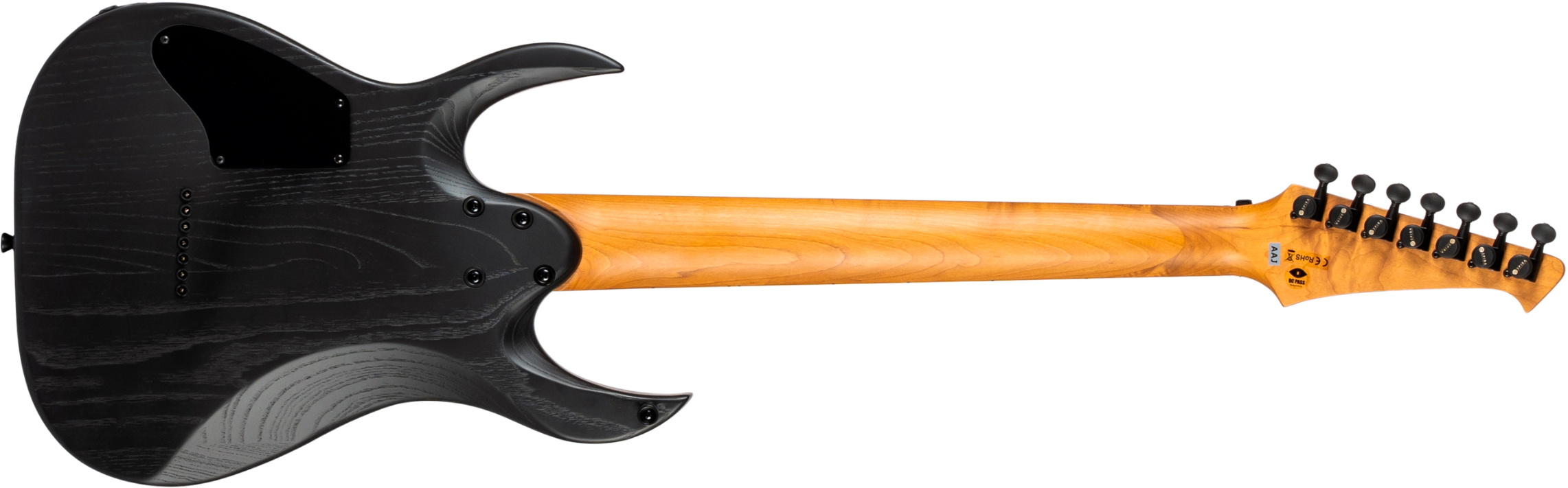Spira Guitars S607 Abk 7c Baryton 2h Ht Eb - Stained Black - Bariton elektrische gitaar - Variation 1