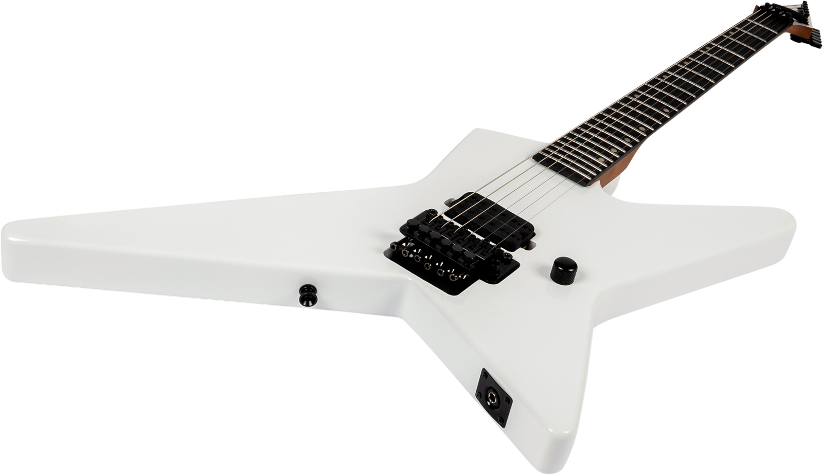 Spira Guitars Sr420 Wh 1h Fr Eb - White Satin - Metal elektrische gitaar - Variation 2