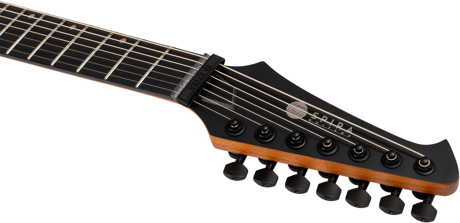 Spira Guitars V407 Mgr 7c 2h Ht Eb - Green Satin - Metal elektrische gitaar - Variation 4