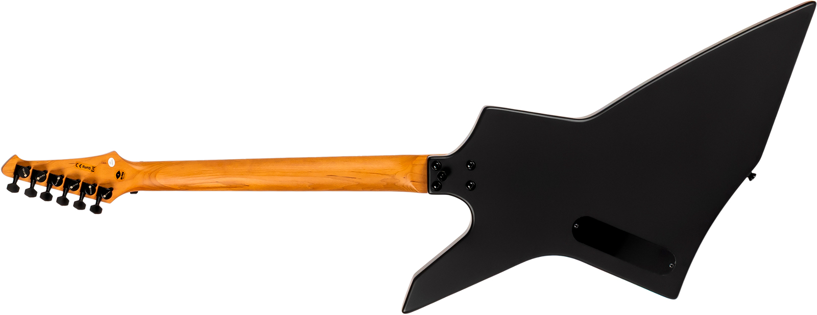 Spira Guitars X400 Mbk 2h Ht Mn - Satin Black - Metal elektrische gitaar - Variation 1