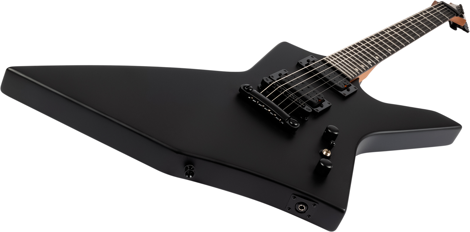 Spira Guitars X400 Mbk 2h Ht Mn - Satin Black - Metal elektrische gitaar - Variation 2