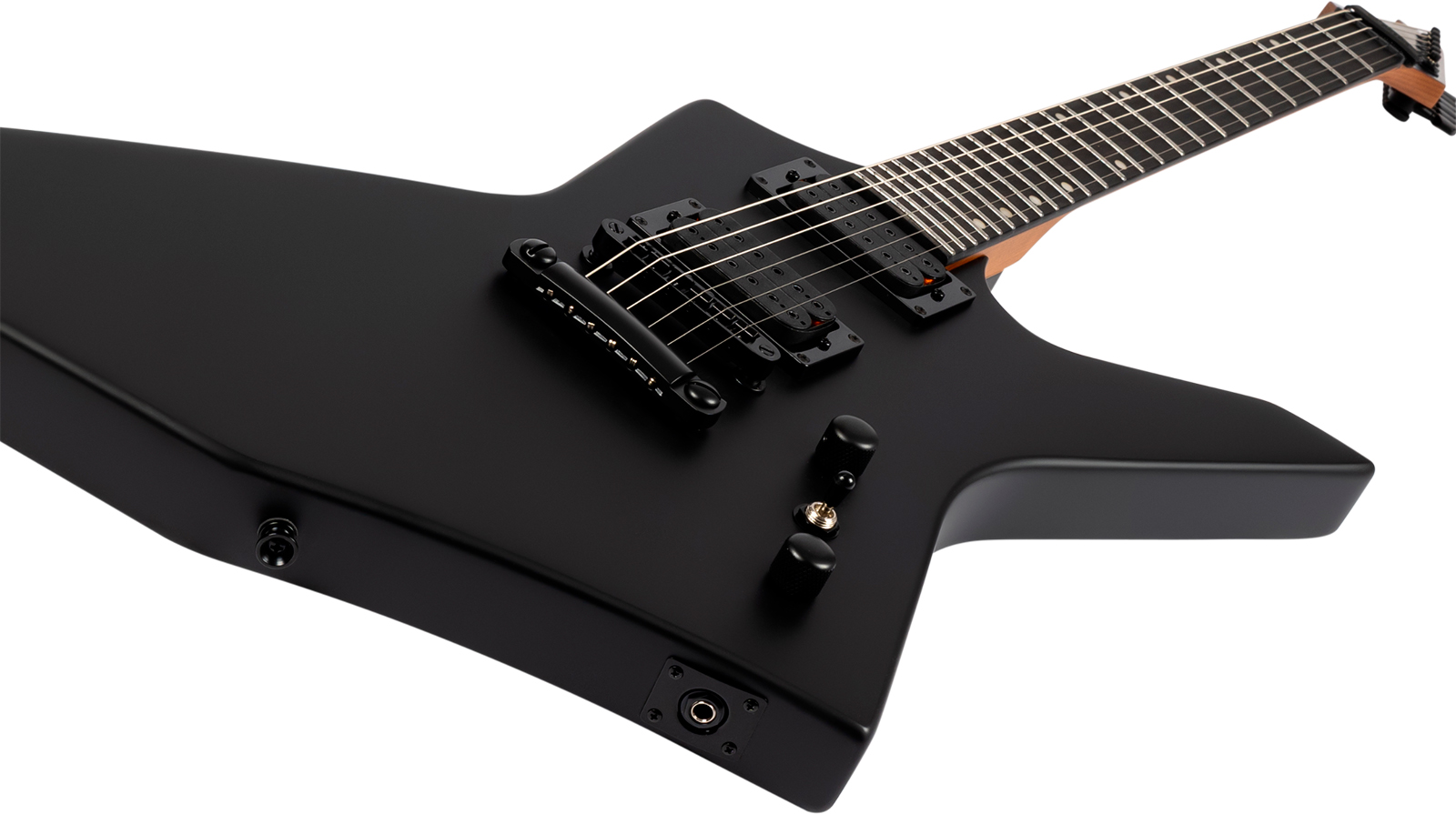 Spira Guitars X400 Mbk 2h Ht Mn - Satin Black - Metal elektrische gitaar - Variation 3