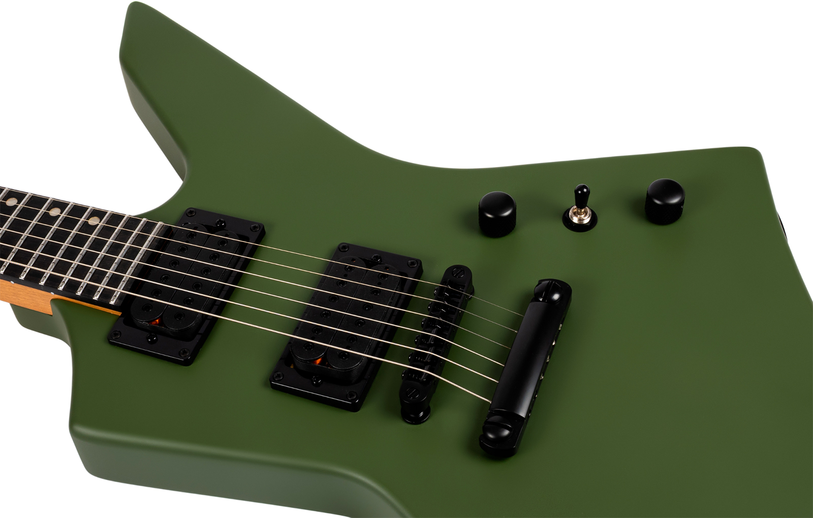 Spira Guitars X400 Mgr 2h Ht Mn - Satin Green - Metal elektrische gitaar - Variation 4