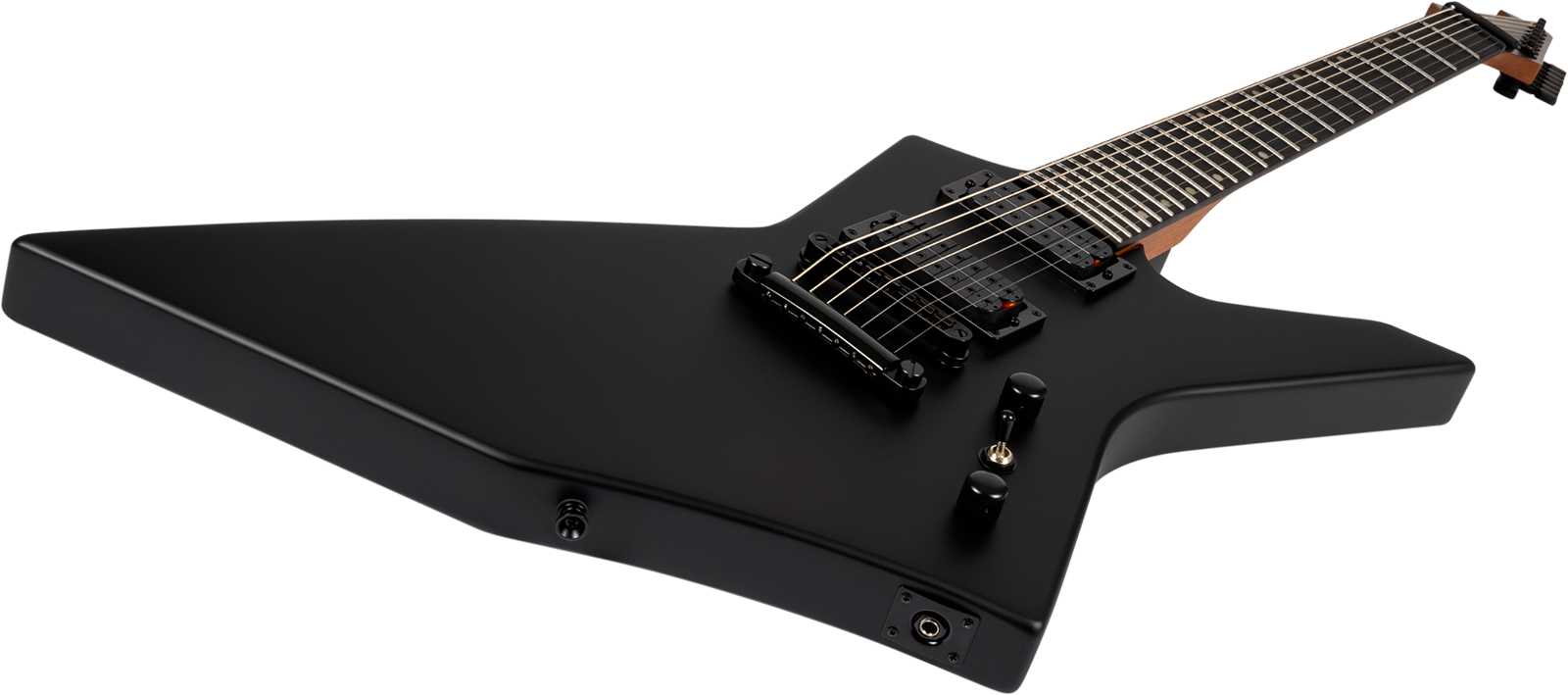Spira Guitars X407 Mbk 7c 2h Ht Mn - Black Satin - Metal elektrische gitaar - Variation 2
