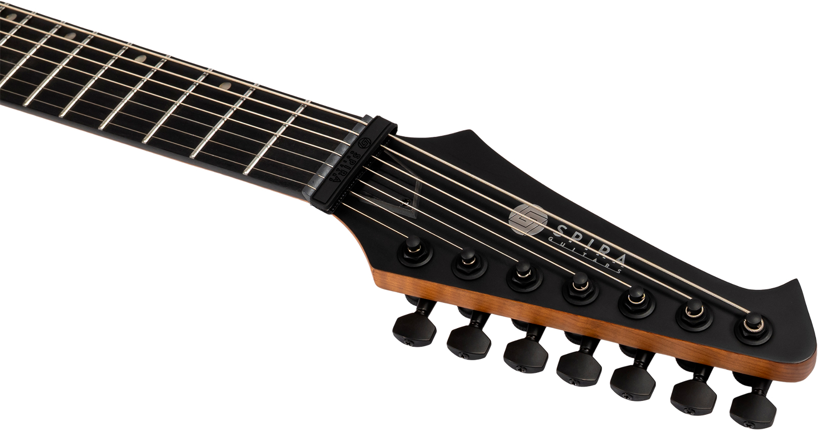 Spira Guitars X407 Mbk 7c 2h Ht Mn - Black Satin - Metal elektrische gitaar - Variation 4